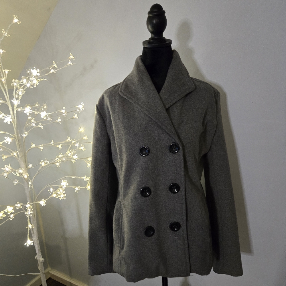 Stylish Gray Peacoat